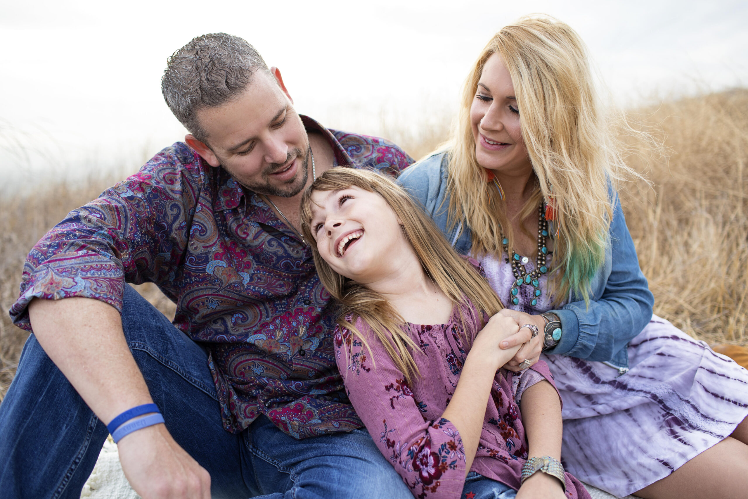 Gary Heyer With His Wife And Daughter